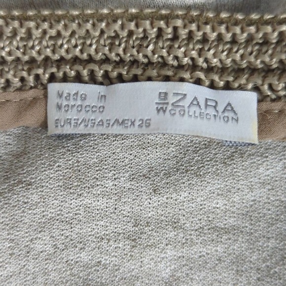 Zara Collection Womens Aztec Asymmetrical Top Sleeveless Bohemian Multicolor S - Picture 10 of 10